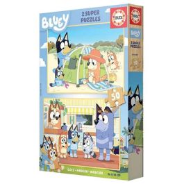 Educa Puzzle 2x50 Bluey Madera 100 Piezas