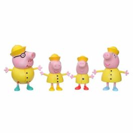 Hasbro Set 4 Figuras Peppa Pig y Familia - Mamá Pig, Papá Pig y George