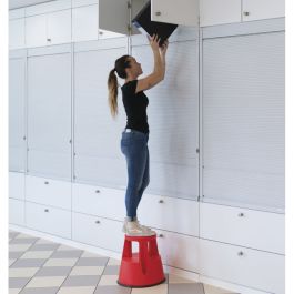 Taburete GIERRE Rojo Plástico