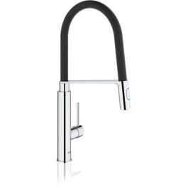 Grohe Concetto Fregadero Mezclador, Grifo de Cocina una Palanca, un Agujero, Cromo Brillante StarLight, Cartucho SilkMove
