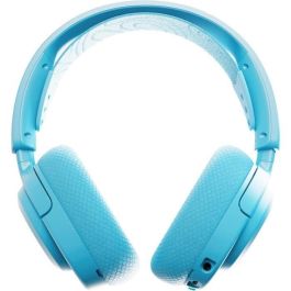 SteelSeries AAATQ03451 Auriculares Gaming Arctis Nova 3PW Inalámbricos Bluetooth + 2.4GHz 40h Batería Azul Cielo
