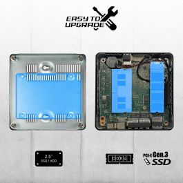 MSI Cubi N ADL-006DE Mini PC Intel N200/4GB RAM/128GB SSD Negro Windows 11 Pro