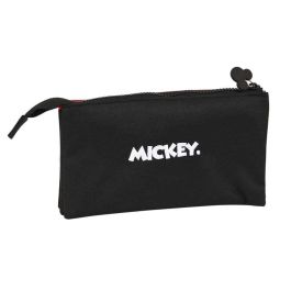Safta Portatodo Triple Mickey Mouse Mickey Mood Estuche Escolar 22x12x3 cm Poliéster 600D para Niños 3+ Años