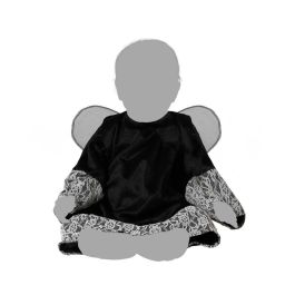 Disfraz Ángel Oscuro Con Alas Para Niña Bebé 24 Meses Halloween Negro Polyester