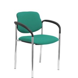 Silla Piqueras Y Crespo Villalgordo Confidente Brazos Fijos Chasis Cromo Asiento Y Respaldo Tapizados Bali Verde Precio: 169.89000039. SKU: S5703358