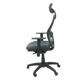 Piqueras y Crespo Silla de Oficina Ergonómica Jorquera con Brazos Regulables, Cabecero Fijo, Malla Blanca y Asiento Bali Gris Oscuro Piqueras y Crespo Silla de Oficina Ergonómica Jorquera con Brazos Regulables, Cabecero Fijo, Malla Blanca y Asiento Bali Gris Oscuro