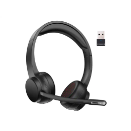Q-connect Auricular Inalámbrico Diadema con Micrófono Flexible, Botón Bluetooth USB, Color Negro Precio: 136.1129. SKU: B15XC2SP5A