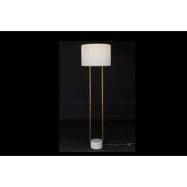 Lámpara de Pie DKD Home Decor Blanco Dorado Metal Mármol 50 W 220 V 48 x 48 x 170 cm