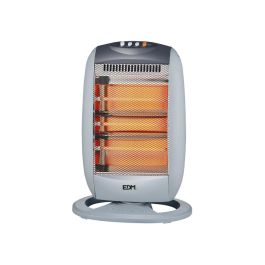 Edm Estufa de Cuarzo Oscilante 400/800/1200W con Seguridad Anti-vuelco, Emisión Instantánea de Calor, 3 Barras Precio: 33.59000051. SKU: S7914873