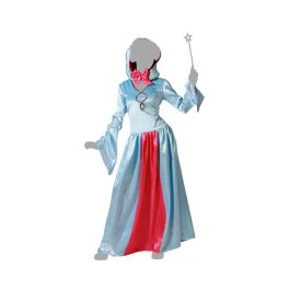 Disfraz Hada Madrina Vestido Azul Largo Mujer Adulto