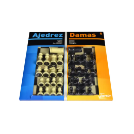 Fournier Ajedrez Damas Tablero Grande 41x40x4,6 cm