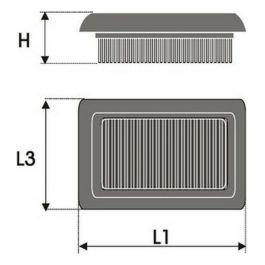 Filtro de aire Green Filters P813843 Filtro de aire Green Filters P813843