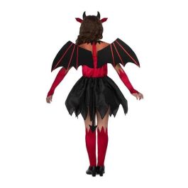 Disfraz diablesa tocado, alas, vestido con cola, guantes y calientapiernas talla 7-9 y Disfraz diablesa tocado, alas, vestido con cola, guantes y calientapiernas talla 7-9 y