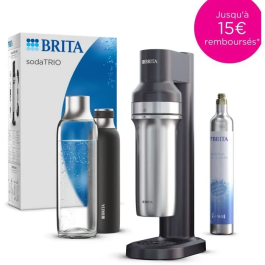 Brita BRI4006387118341 Máquina de agua con gas sodaTRIO - negra