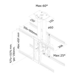 Soporte TV Neomounts PLASMA-C100D 75" 37" 50 kg Soporte TV Neomounts PLASMA-C100D 75" 37" 50 kg