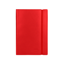 Liderpapel Libreta Similpiel A7 120 Hojas 70gr Cuadriculada Rojo