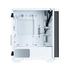 Zalman M4 WHITE Carcasa Mini Tower PC Negro/Blanco, Compatible Micro-ATX/Mini-ITX con Ventana Lateral y Panel Vidrio Templado