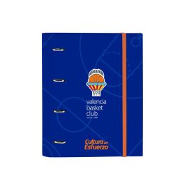 Carpeta Con Recambio Safta Din A4 Tapa Forrada 100 H 60 gr Cuadro 5 mm Valencia Basket Club 270x35x320 mm