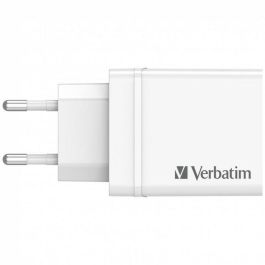Verbatim Cargador de Pared Gan 30W con 1x USB-C PD y 3x USB-A QC 3.0/10W