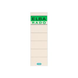 Etiquetas Adhesivas Elba Lomera Color Hueso 54x190 mm Pack De 10 Unidades