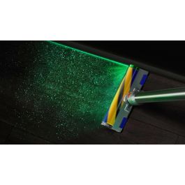 Dyson V15 Detect Absolute Aspiradora Escoba sin Cable 2 en 1 Ciclónica Níquel/Amarillo para Suelos Duros y Alfombras