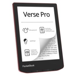 PocketBook Verse Pro - Ebook 6" SMARTlight, IPX8, Audiolibros, Bluetooth, 16GB - Azure/Passion Red