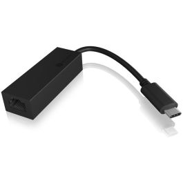 ICY BOX IB-LAN100-C3 Adaptador USB-C a Gigabit Ethernet LAN, Negro