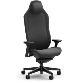 Fractal Design FD-CH-RE1F-01 Silla Gaming Refine Fabric Dark, Peso Máximo 125 kg, Respaldo y Reposabrazos Ajustables, Color Negro