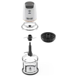 Kenwood CHP61.00WH Mini Picadora 0.8L, 4 Cuchillas Acero Inoxidable, 500W, Base Antideslizante, Blanco