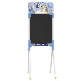 Pizarra bluey 2 en 1 magnetica y para tizas 37x32x98 cm incluye 12 accesorios