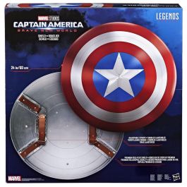 Hasbro F0764 Escudo Capitán América Réplica 1:1 Marvel Legends Premium 60 cm Coleccionable para Exhibición o Cosplay Adultos