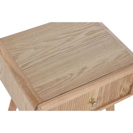 DKD Home Decor Mesita de Noche Haiarts md Scandi Natural Pino y MDF 32 x 52 x 40 cm