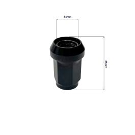 Omp Speed Juego De 20 Tuercas Desplazantes Para Llantas M12x1.5 Conico Largo 33 mm Llave 17-19 Color Negro Din 10.9 OMPS09871201