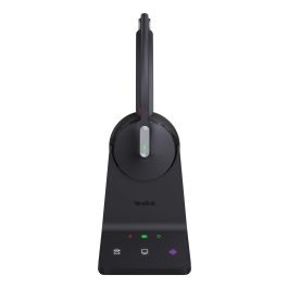 Yealink Auriculares WH64 Mono UC Inalámbrico para Oficina/Centro de Llamadas DECT USB Tipo C Bluetooth 5.2 Negro