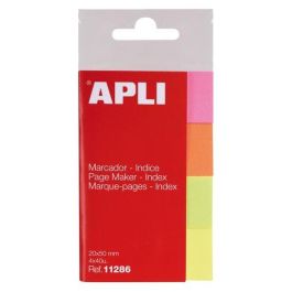 Apli Marcadores De Página 50x20 mm, 4 Colores Fluorescentes, 40 Hojas Por Color Precio: 1.5900005. SKU: S8425424