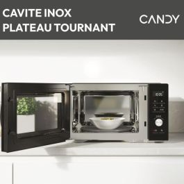 Candy CMGA31EDLB Microondas Grill - 31L - MO: 1000W - Grill: 1000W - Cavidad de Acero Inoxidable - Limpieza Automática