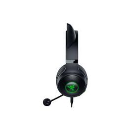 Razer Kraken Kitty V2 Auriculares Gaming Alámbricos USB-A con Iluminación RGB, Sonido Virtual 7.1 y Micrófono Desmontable - Negro