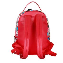 Sanrio Hello Kitty Mochila Heady Pequeña Friends Urbana PVC Multicolor con Múltiples Bolsillos y Organizador Sanrio Hello Kitty Mochila Heady Pequeña Friends Urbana PVC Multicolor con Múltiples Bolsillos y Organizador