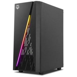 NOX Hummer Frost Semitorre Gaming ARGB con Tira LED, Cristal Templado, ATX/Micro ATX, Espacio para 6 Ventiladores, Negro