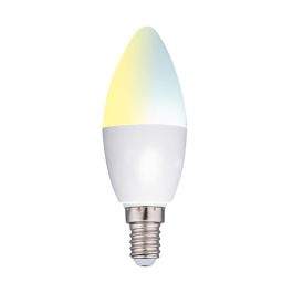 Alpina Bombilla Inteligente LED Vela E14 4.9W (Eq. 50W) 470lm Regulable Wi-Fi 2700-6500K Compatible Alexa Google Home Precio: 11.58999952. SKU: S7920014
