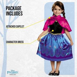Disfraz disney frozen anna de viaje classic t. 3-4 años Disfraz disney frozen anna de viaje classic t. 3-4 años