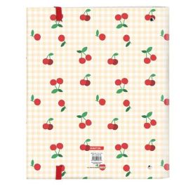 Carpeta de anillas Safta Cherry A4 Beige (27 x 32 x 3.5 cm) Carpeta de anillas Safta Cherry A4 Beige (27 x 32 x 3.5 cm)