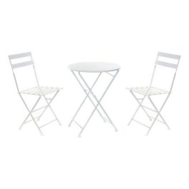 Conjunto de Mesa con 2 Sillas DKD Home Decor Blanco 80 cm 60 x 60 x 70 cm (3 pcs) Precio: 143.49999961. SKU: B1CVVBHCD4