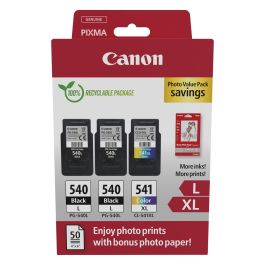 Canon PG-540L CL-541XL Multipack Cartuchos Tinta Original Alta Capacidad Negro Tricolor + Papel Fotográfico Precio: 87.5000005. SKU: B132G46VXP