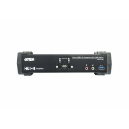 ATEN CS1922M Switch KVM USB 3.0 2 Puertos DisplayPort 4K MST conmutador de video (cables incluidos)