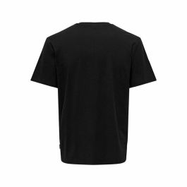 Camiseta Deportiva de Manga Corta Only & Sons Onskolton Reg Beach Negro