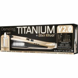 Saint Algue SAI3666085200390 Plancha de Vapor TITANIUM V2 ELIXIR RITUAL DEMELISS - 5 Niveles de Temp, Depósito 30ml, 230°C