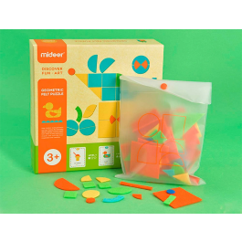 Mideer Puzle Figuras Geométricas Fieltro 157 Piezas