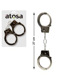 Esposas Metálicas de 27 cm para Disfraz de Policía o Preso, Accesorio para Carnaval y Fiestas Temáticas Precio: 1.49999949. SKU: B15PYBK3XX