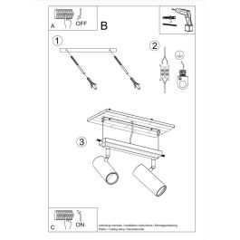 Lámpara de Techo "Direzione-1" [SOL-SL.0496]